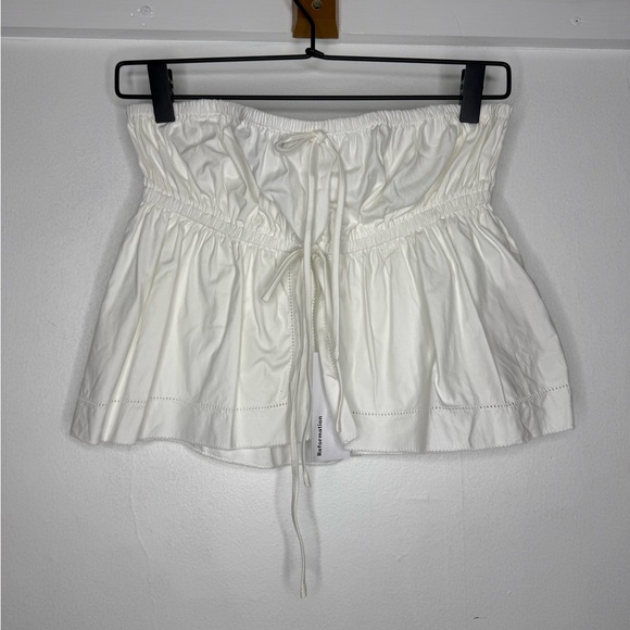 NWT Reformation White Strapless Top - Picture 1 of 6